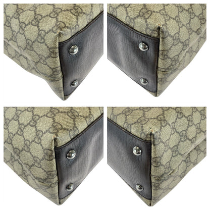 GUCCI Tote Bag 131220 GG Supreme Canvas Beige brown