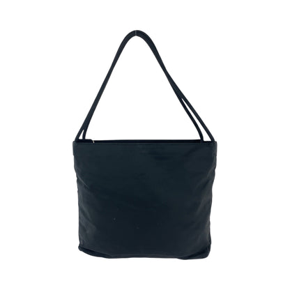 PRADA Shoulder Bag B6242 Nylon Black SilverMetal Test Triangle With logo