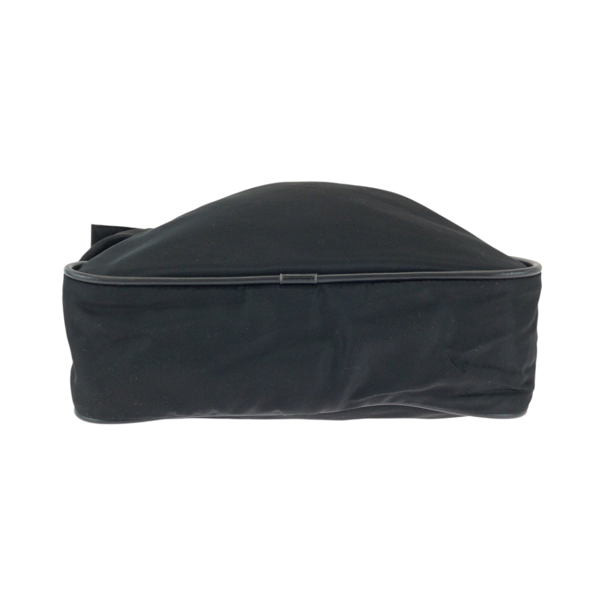 PRADA Shoulder Bag Nylon Black SilverMetal Test Triangle With logo
