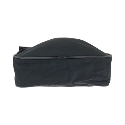 PRADA Shoulder Bag Nylon Black SilverMetal Test Triangle With logo