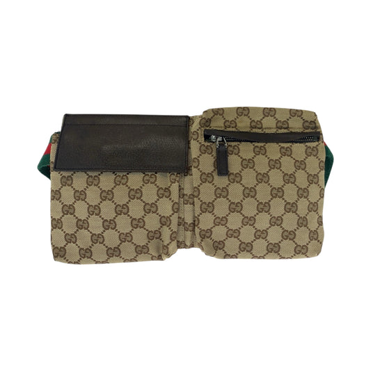 GUCCI Waist bag 28566 GG canvas beige Sherry line
