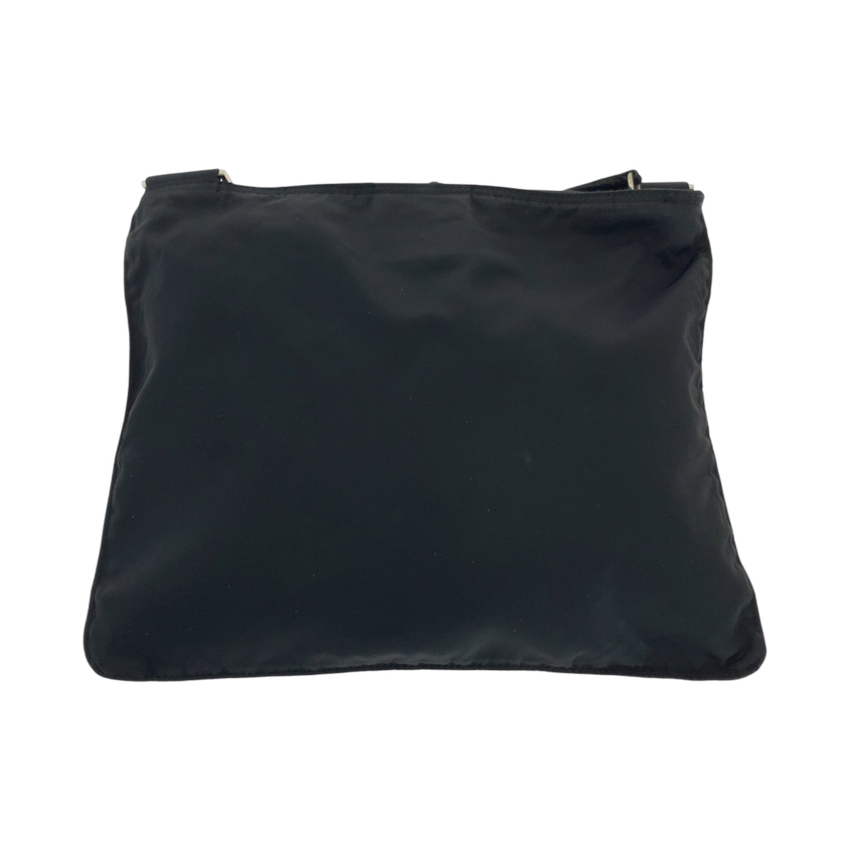 PRADA Shoulder Bag Nylon Black SilverMetal Test Triangle With logo
