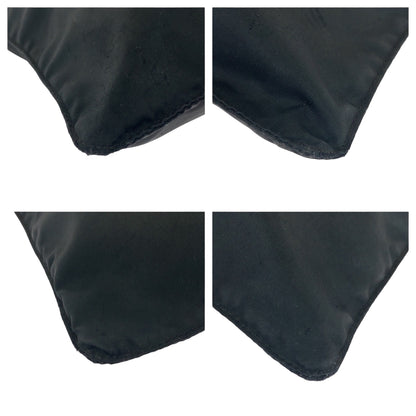 PRADA Shoulder Bag Nylon Black SilverMetal Test Triangle With logo