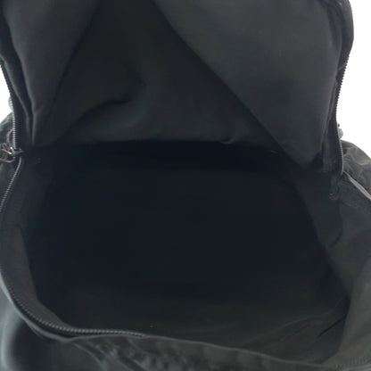 PRADA Backpack V317 Nylon black Test Triangle With logo