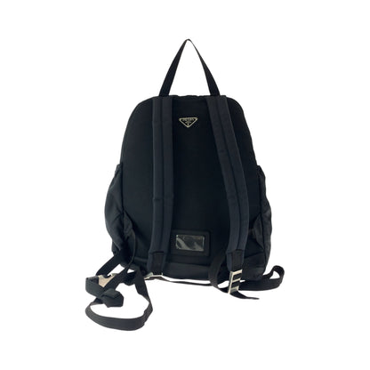 PRADA Backpack V317 Nylon black Test Triangle With logo