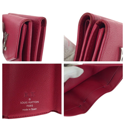LOUIS VUITTON Tri-fold wallet M67858 leather Pink SilverMetal Portefeuille Rock Mini
