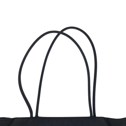 PRADA Tote Bag Nylon Black SilverMetal Test Triangle With logo