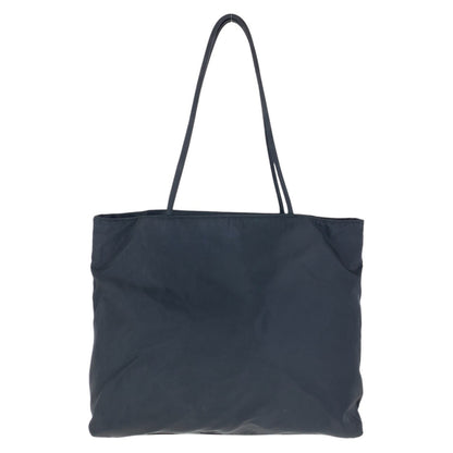 PRADA Tote Bag Nylon Black SilverMetal Test Triangle With logo