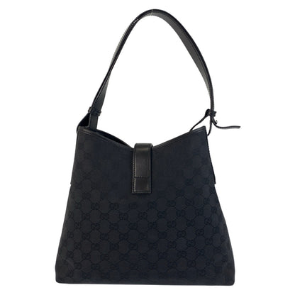 GUCCI Shoulder Bag 110291 GG canvas Black SilverMetal New Jackie