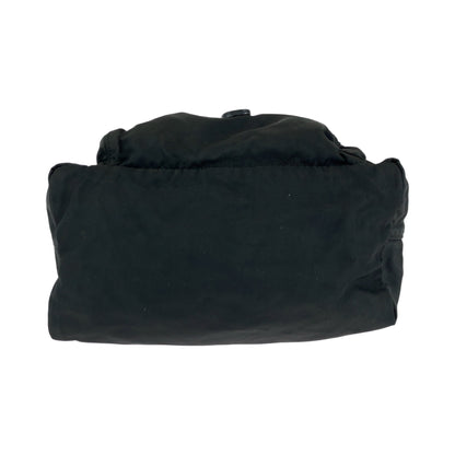 PRADA Shoulder Bag Nylon Black SilverMetal Test Triangle With logo