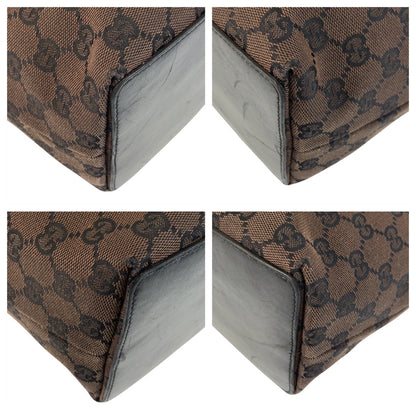 GUCCI Tote Bag 002 1098 GG canvas Brown Gold Metal