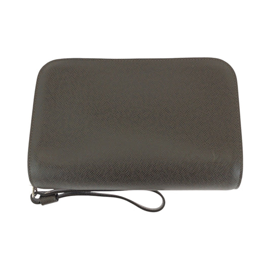 LOUIS VUITTON business bag M30188 Taiga Brown Silver Metal Taiga Baikal