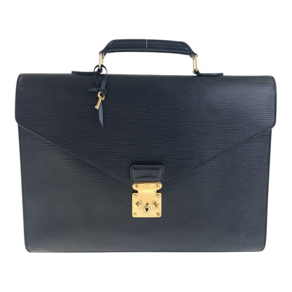 LOUIS VUITTON Business bag M54422 Epi Leather Noir Black Gold Metal Epi Serving Assistant