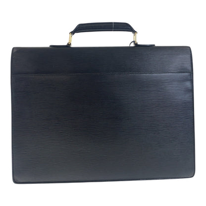 LOUIS VUITTON Business bag M54422 Epi Leather Noir Black Gold Metal Epi Serving Assistant