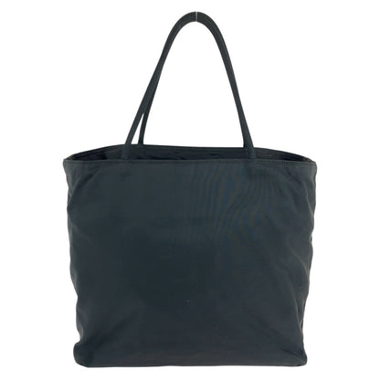 PRADA Tote Bag Nylon Black SilverMetal Test Triangle With logo