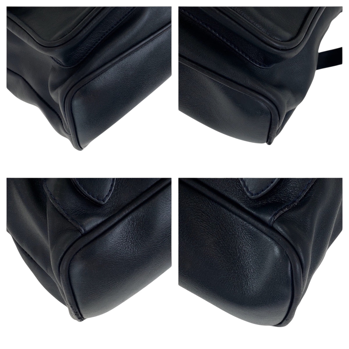 GUCCI Backpack 003 2058 0016 leather Black Brown Gold Metal Bamboo