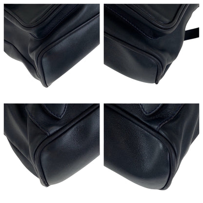GUCCI Backpack 003 2058 0016 leather Black Brown Gold Metal Bamboo