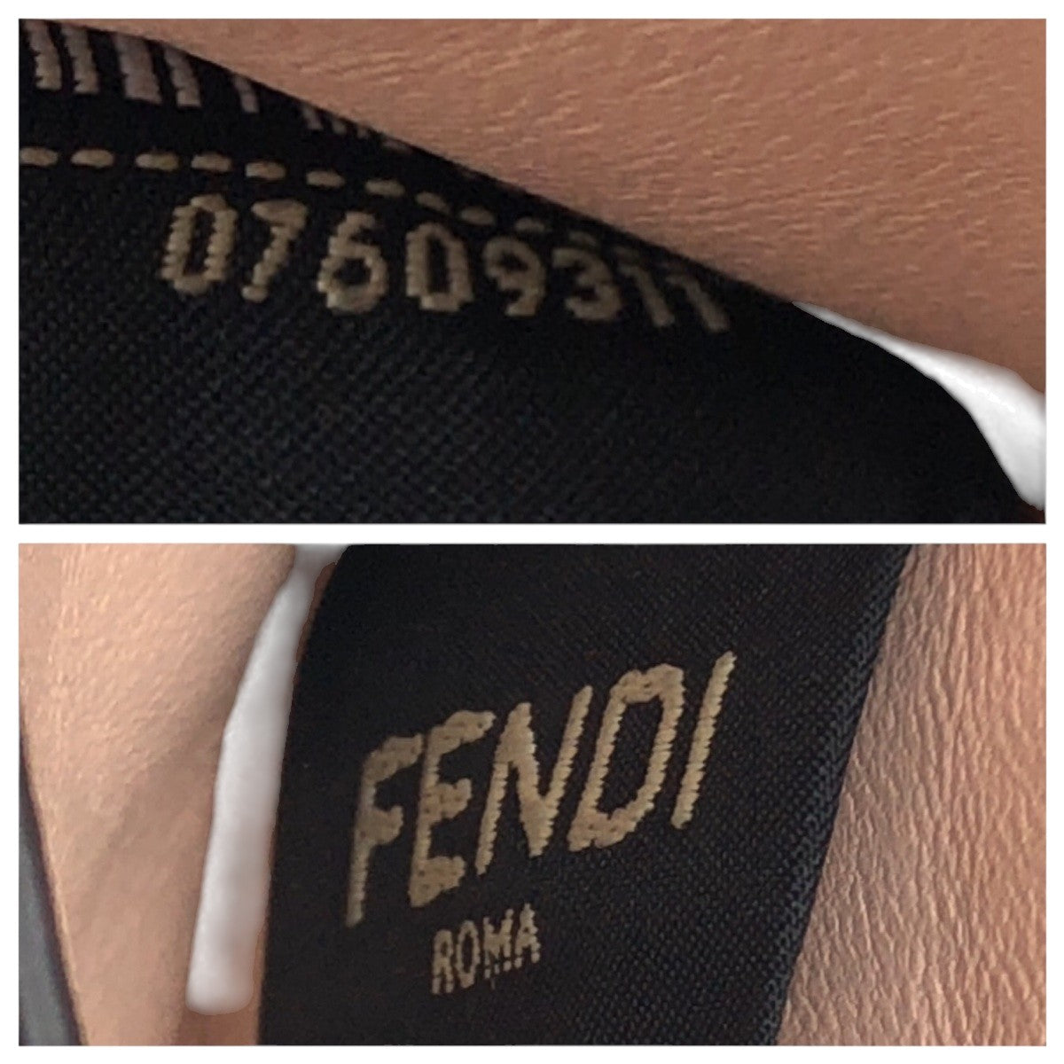 FENDI Tri-fold wallet 8M0426 A91B 229 2018 leather Grey SilverMetal Peekaboo