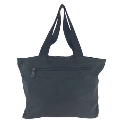 PRADA Shoulder Bag Nylon Black SilverMetal Test Triangle With logo