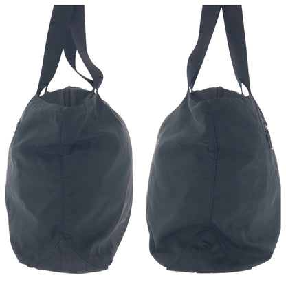 PRADA Shoulder Bag Nylon Black SilverMetal Test Triangle With logo