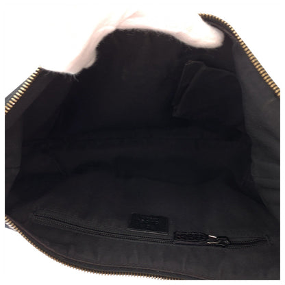 GUCCI Shoulder Bag 181092 GG canvas Black SilverMetal