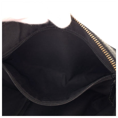 GUCCI Shoulder Bag 181092 GG canvas Black SilverMetal