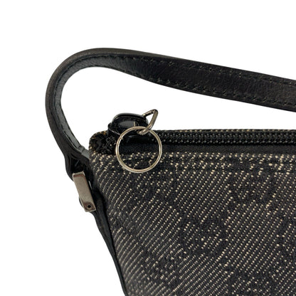 GUCCI Handbag 07198 GG canvas Black SilverMetal