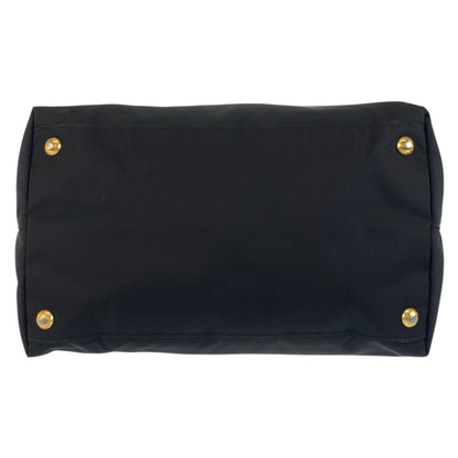 PRADA Tote Bag Nylon Black GoldMetal Test Triangle With logo