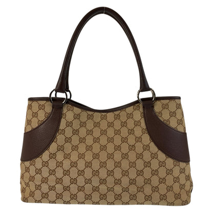 GUCCI Tote Bag 113015 GG canvas Beige brown