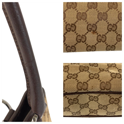 GUCCI Tote Bag 113015 GG canvas Beige brown