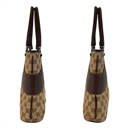 GUCCI Tote Bag 113015 GG canvas Beige brown