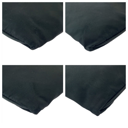 PRADA Shoulder Bag Nylon Black SilverMetal Test Triangle With logo