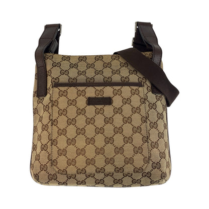 GUCCI Shoulder Bag 122793 GG canvas Beige brown