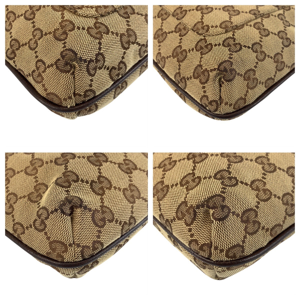 GUCCI Shoulder Bag 122793 GG canvas Beige brown