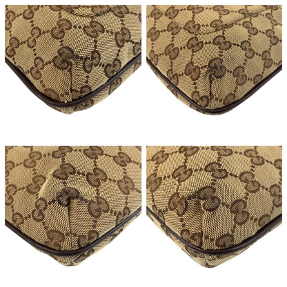 GUCCI Shoulder Bag 122793 GG canvas Beige brown