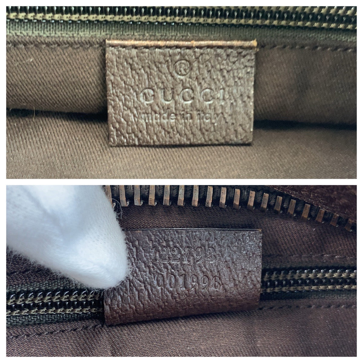 GUCCI Shoulder Bag 122793 GG canvas Beige brown
