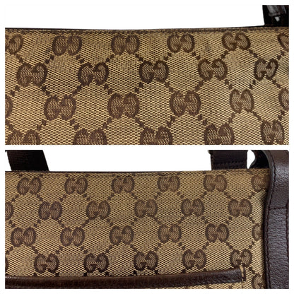 GUCCI Shoulder Bag 122793 GG canvas Beige brown