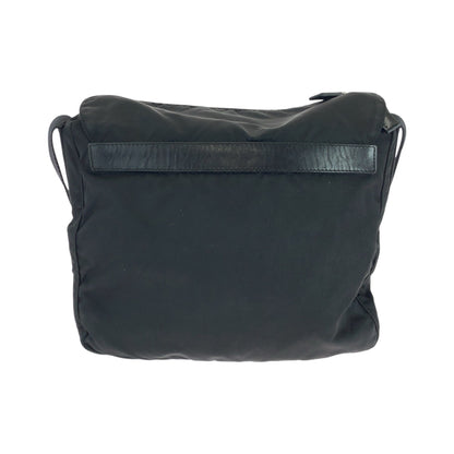 PRADA Shoulder Bag BT8994 Nylon Black SilverMetal Test Triangle With logo