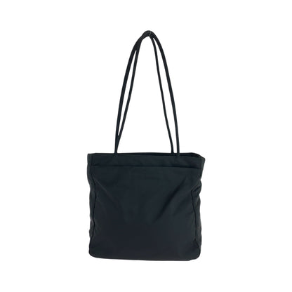 PRADA Tote Bag Nylon Black SilverMetal Test Triangle With logo