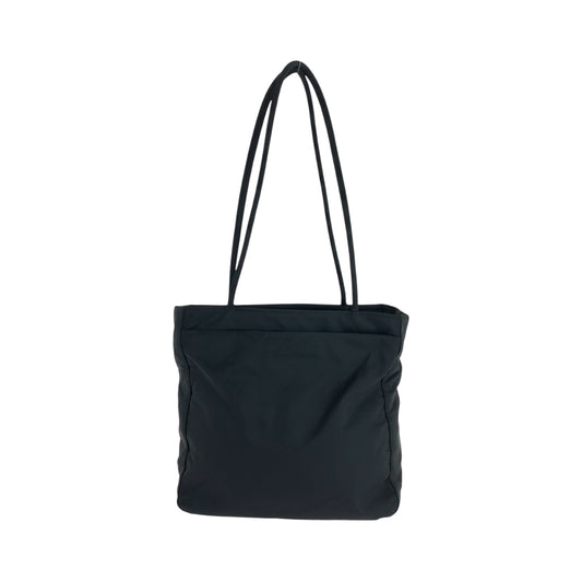PRADA Tote Bag Nylon Black SilverMetal Test Triangle With logo