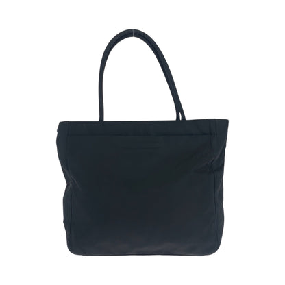 PRADA Tote Bag B8489 Nylon Black SilverMetal Test Triangle With logo