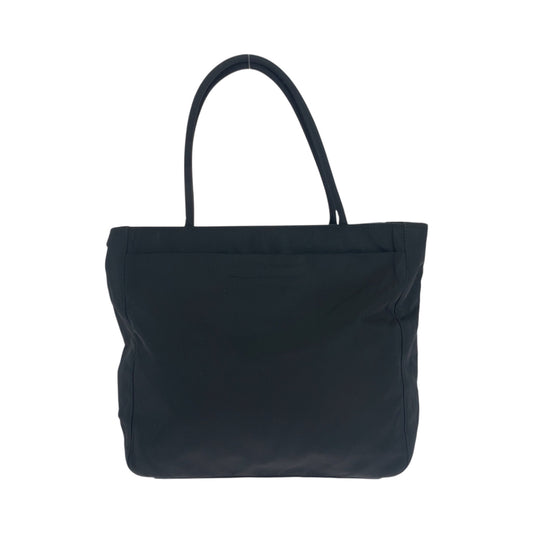 PRADA Tote Bag B8489 Nylon Black SilverMetal Test Triangle With logo