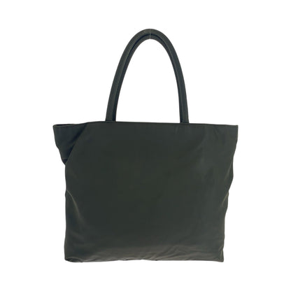 PRADA Tote Bag Nylon Khaki SilverMetal Test Triangle With logo