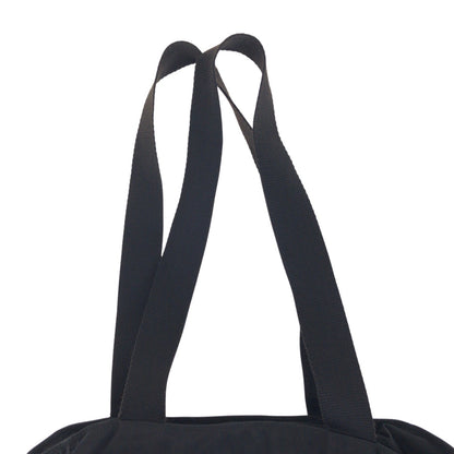 PRADA Tote Bag Nylon Black SilverMetal Test Triangle With logo