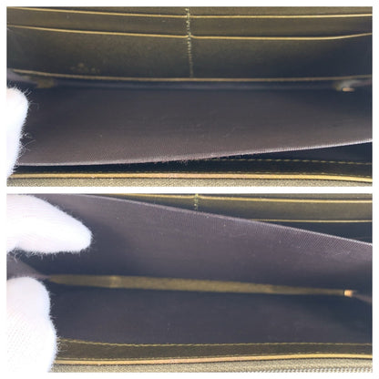GUCCI Long Wallet Purse 308005 enamel gold Micro Guccisima Heart interlocking
