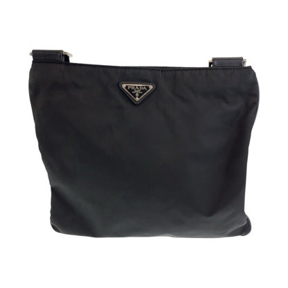 PRADA Shoulder Bag VA0340 Nylon Black SilverMetal Test Triangle With logo