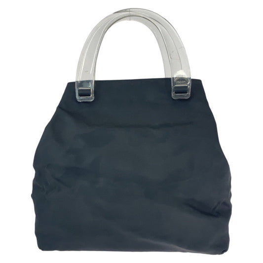 PRADA Tote Bag Nylon black Test Triangle With logo