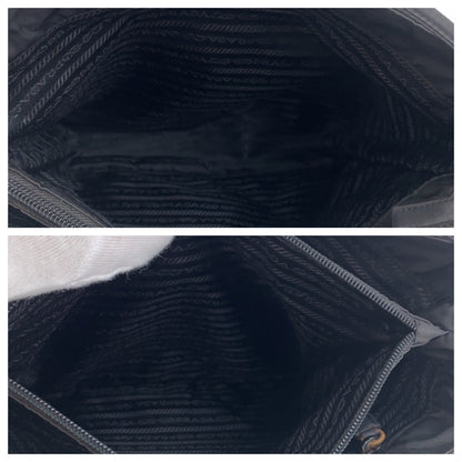 PRADA Tote Bag Nylon black Test Triangle With logo