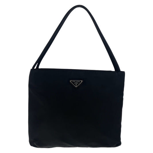 PRADA Tote Bag Nylon black Test Triangle With logo