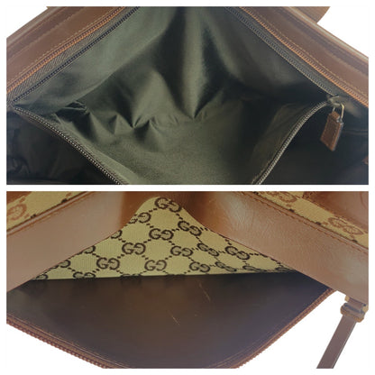 GUCCI Tote Bag 34339 GG canvas Beige brown